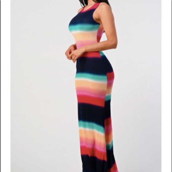 Maxi dress with cut out back - Picture 3 of 6